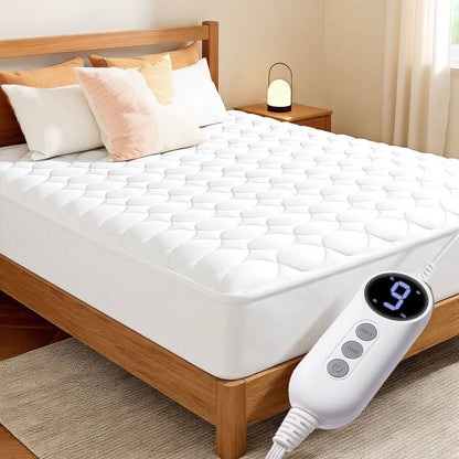 Heated Mattress Pad with Dual Controls, 6 Heat Settings & 10-Hour Auto-Off - product image 1