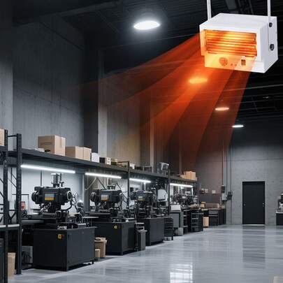 240V Electric Garage Heater – 5kW to 15kW, Wall/Ceiling Mount - product image 12