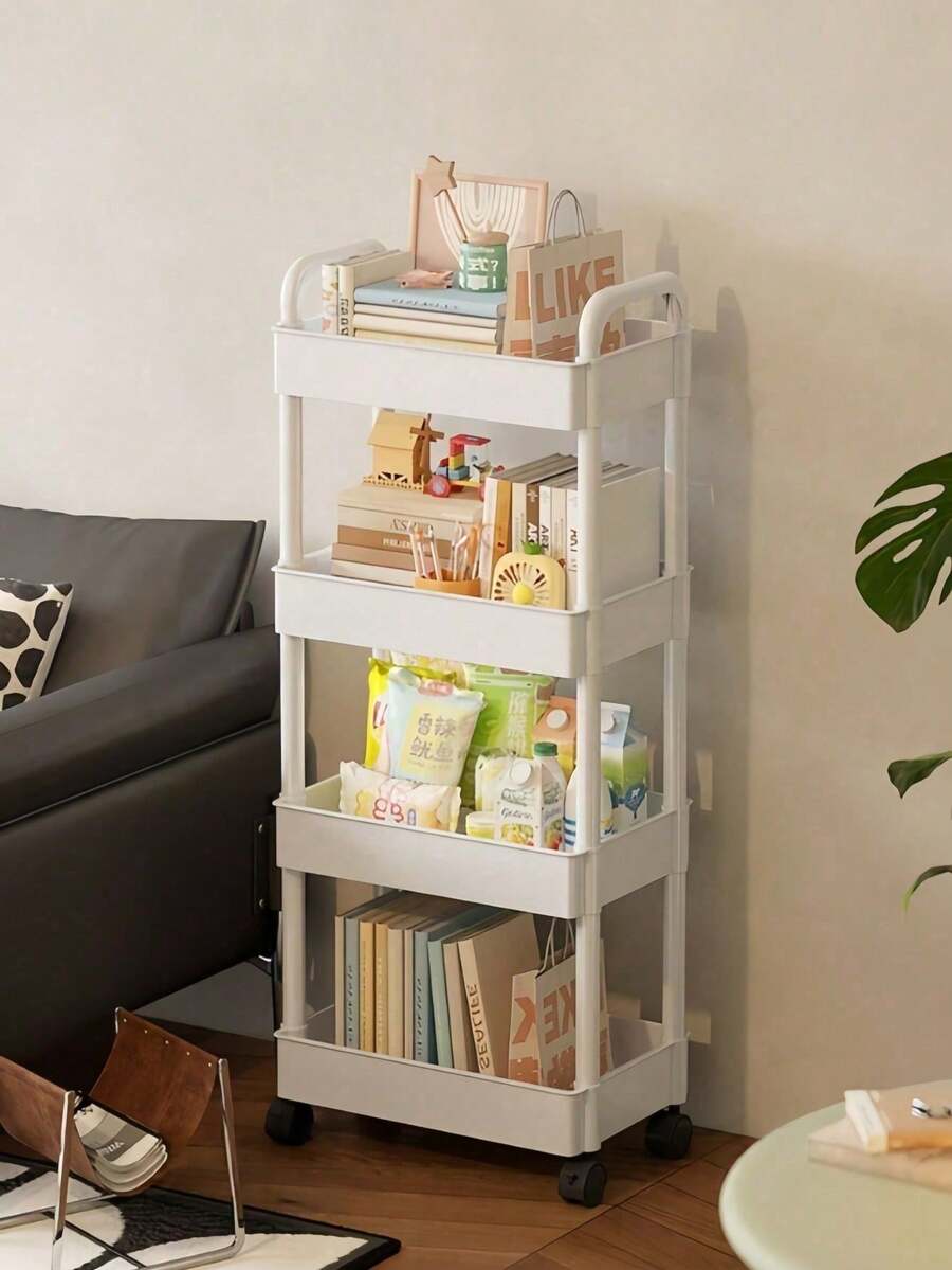 3-Tier or 4-Tier Rolling Storage Cart with 360° Swivel Wheels - product image 9