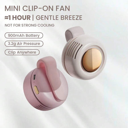 Clip-On Mini Bladeless Fan – 3-Speed Hands-Free Design - product image 2