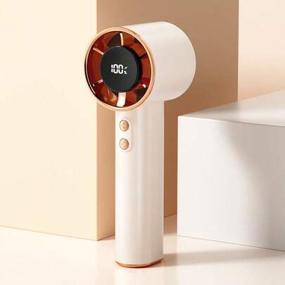USB Rechargeable Handheld Mini Fan with Digital Display - product image 9
