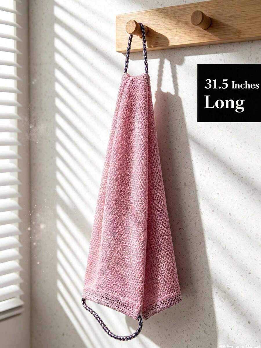 Mesh Exfoliating Back Scrubber & Bath Towel Set - product image 7