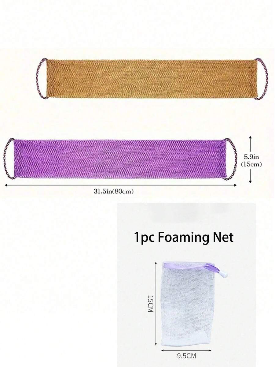 Mesh Exfoliating Back Scrubber & Bath Towel Set - product image 8