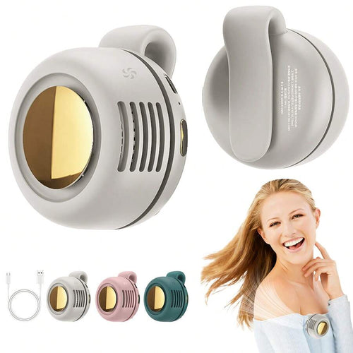 Clip-On Mini Bladeless Fan – 3-Speed Hands-Free Design - product image 1