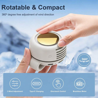 Clip-On Mini Bladeless Fan – 3-Speed Hands-Free Design - product image 3
