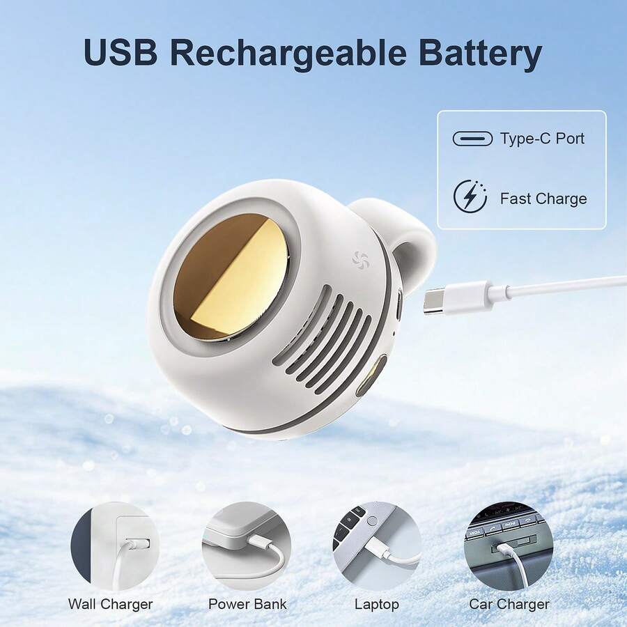 Clip-On Mini Bladeless Fan – 3-Speed Hands-Free Design - product image 8