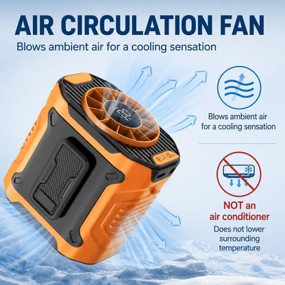 Rechargeable Waist & Neck Fan – 5 Speeds, 5000mAh, LED Display - product image 9