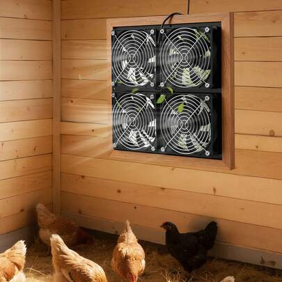 15W Solar Ventilation Fan Kit with Dual Fans & Adjustable Panel - product image 11