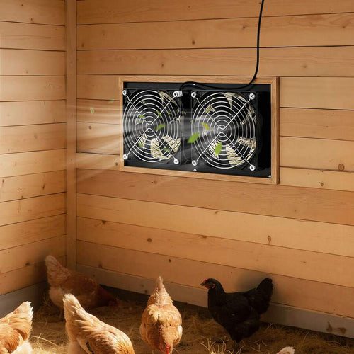 15W Solar Ventilation Fan Kit with Dual Fans & Adjustable Panel - product image 1