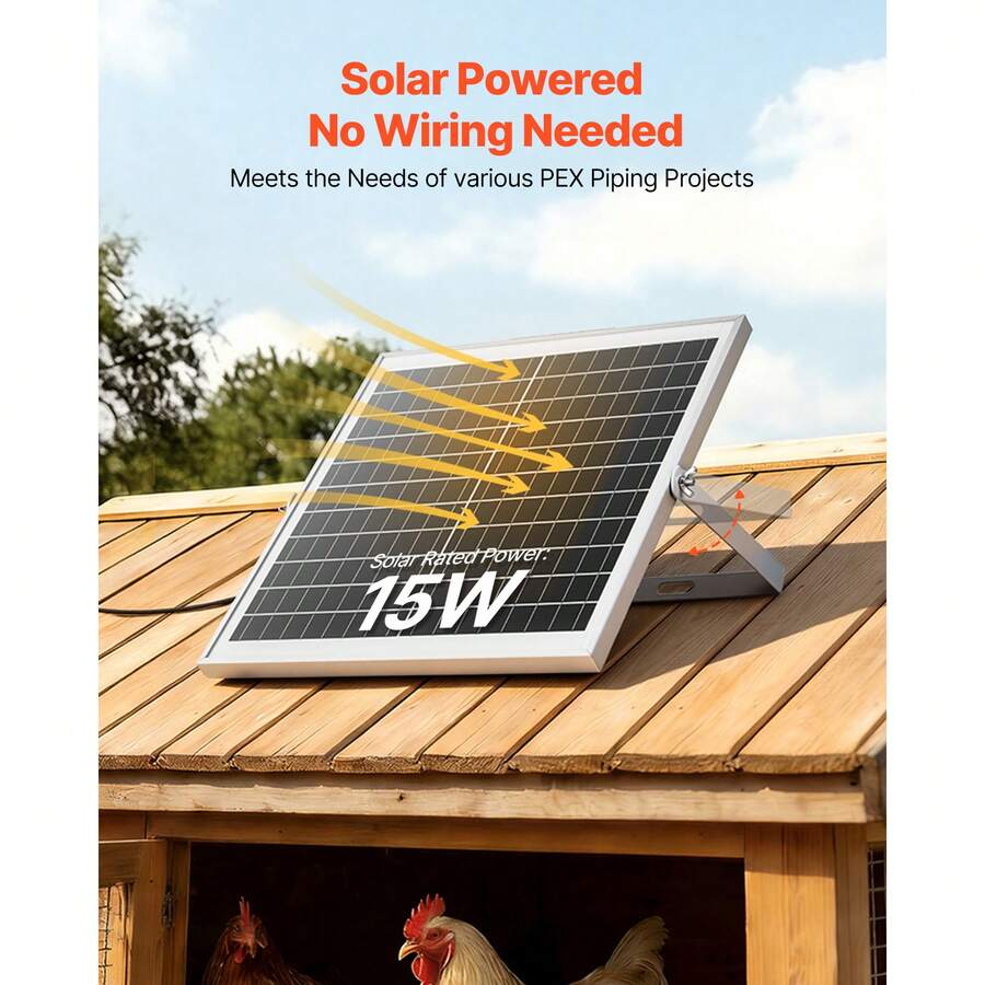 15W Solar Ventilation Fan Kit with Dual Fans & Adjustable Panel - product image 2