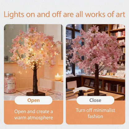 37-LED Lilac Flower Tree Lamp – USB or Battery Powered - product image 6