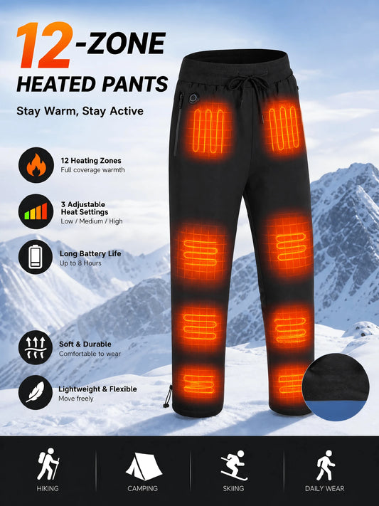 12-Zone Electric Heated Pants – 3 Temperature Levels - product image 1