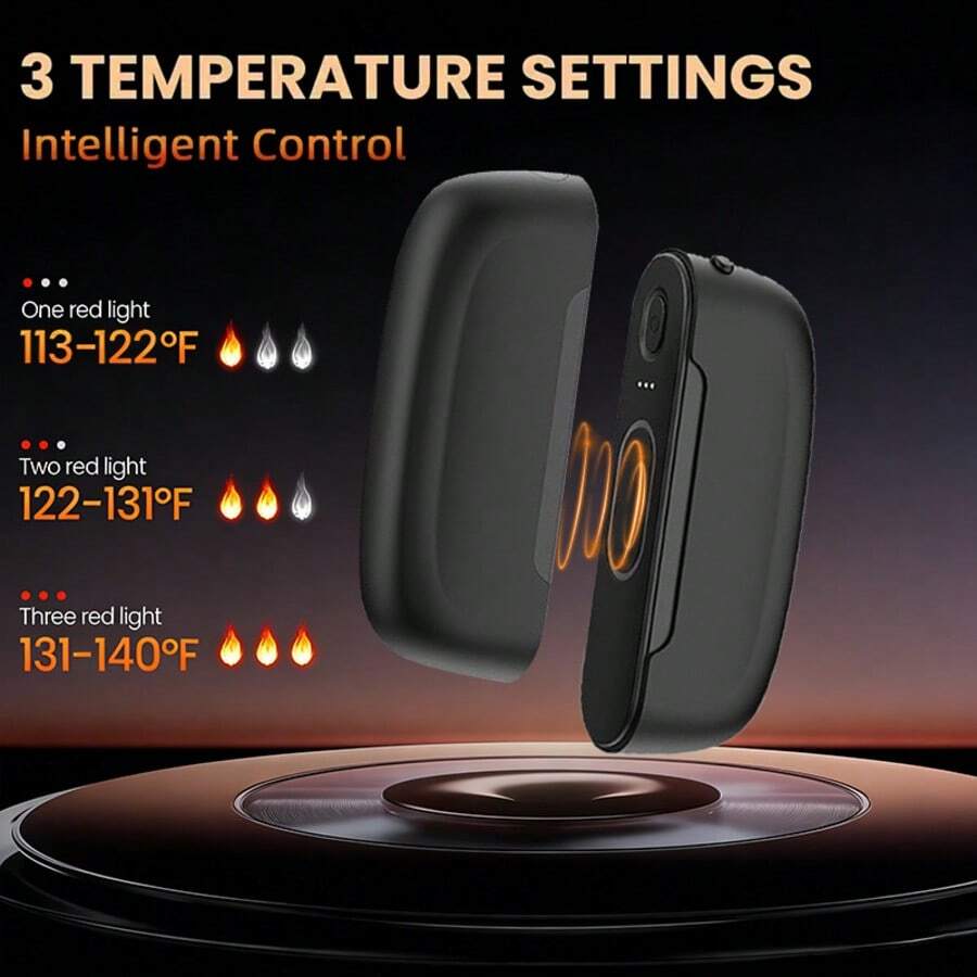 2-Pack Rechargeable Hand Warmers – 6000mAh, 3 Heat Levels - product image 7