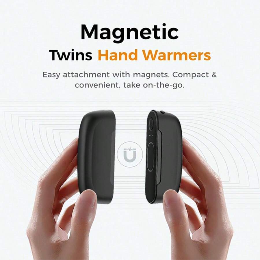 2-Pack Rechargeable Hand Warmers – 6000mAh, 3 Heat Levels - product image 3