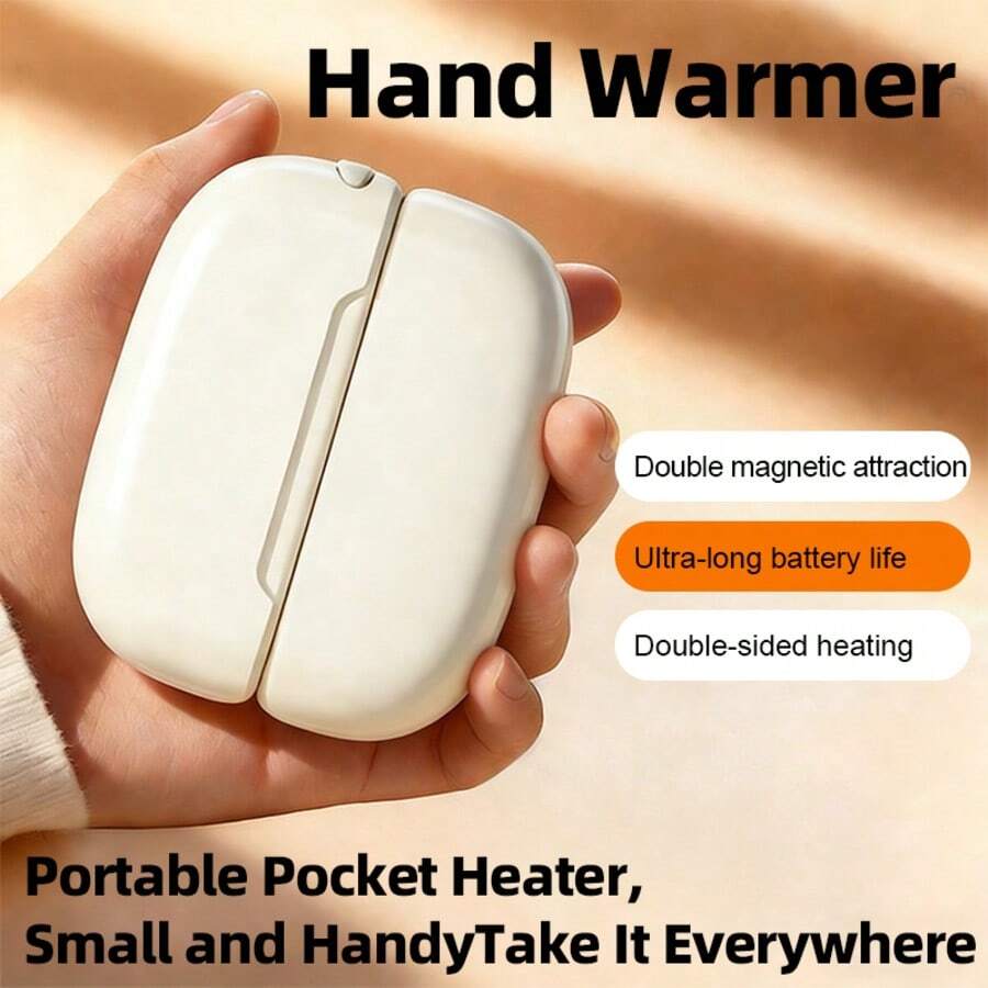 2-Pack Magnetic Rechargeable Hand Warmers – 3 Heat Levels - product image 2