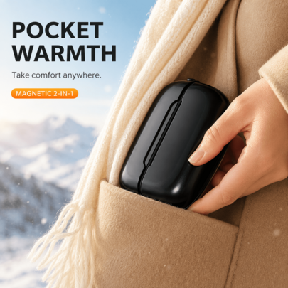 2-Pack Magnetic Rechargeable Hand Warmers – 3 Heat Levels - product image 12