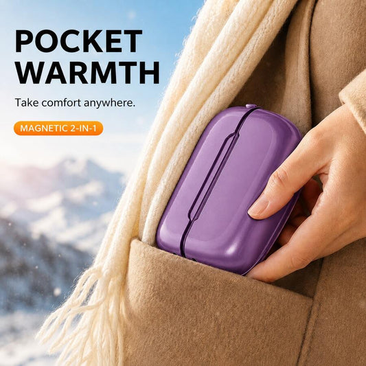 2-Pack Rechargeable Hand Warmers – 6000mAh, 3 Heat Levels - product image 1